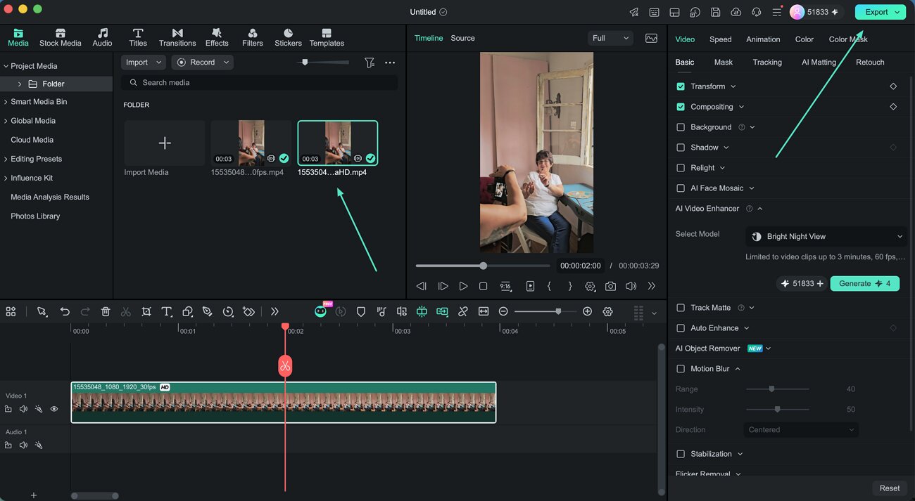 save improved video output