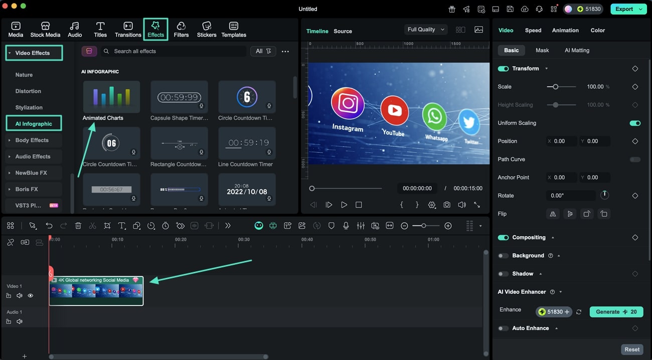 access animated charts