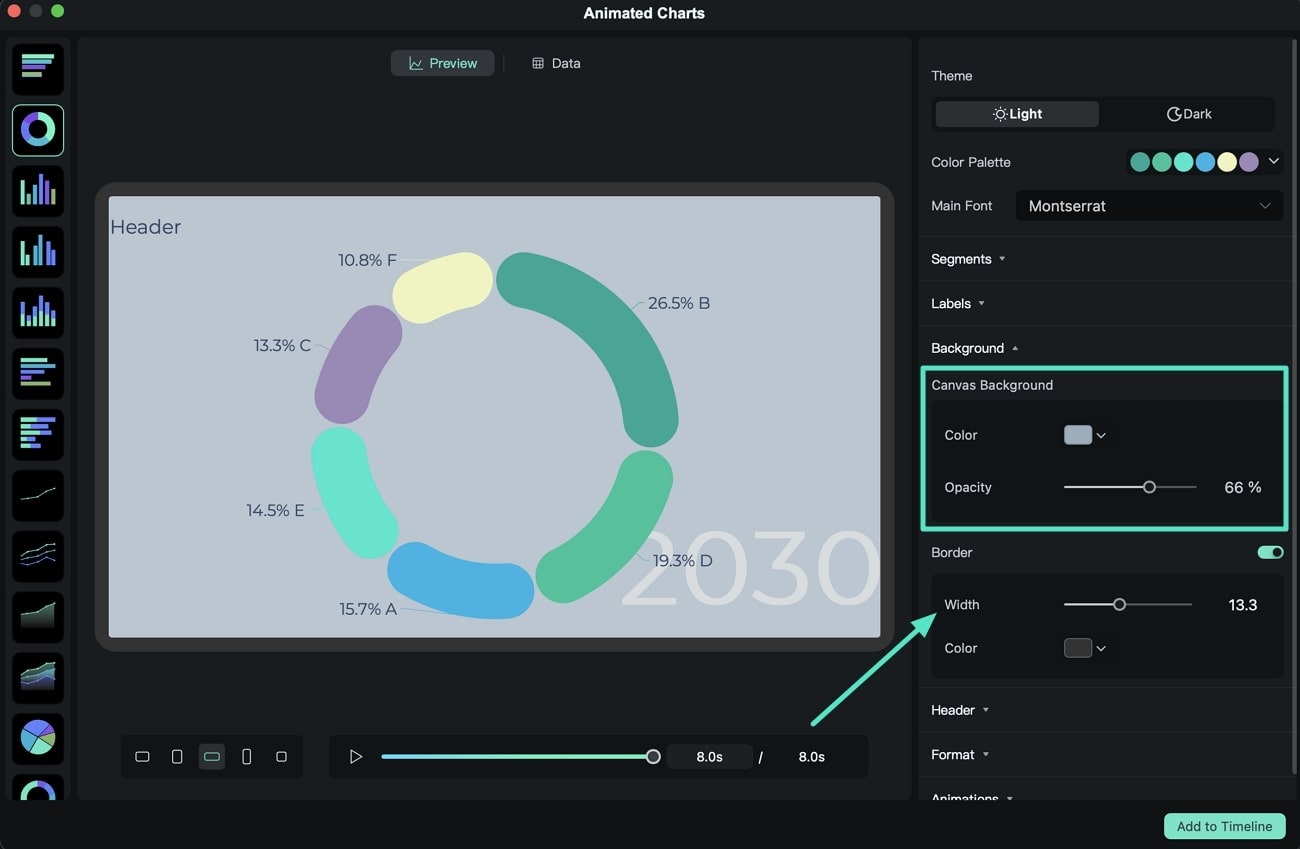 match border and background