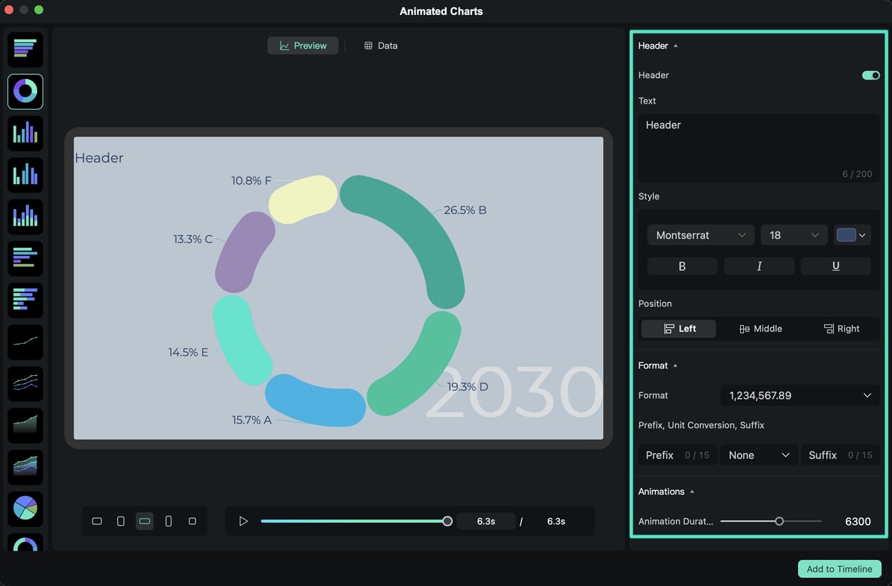 edit header and animation length
