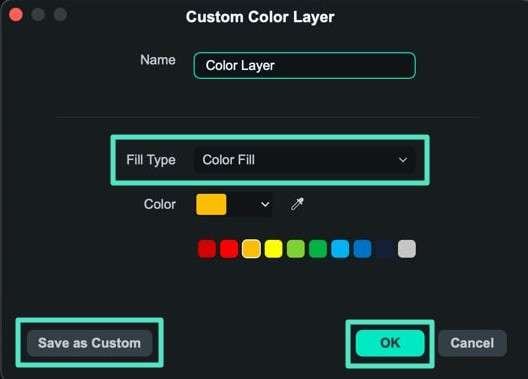 choose color fill press ok