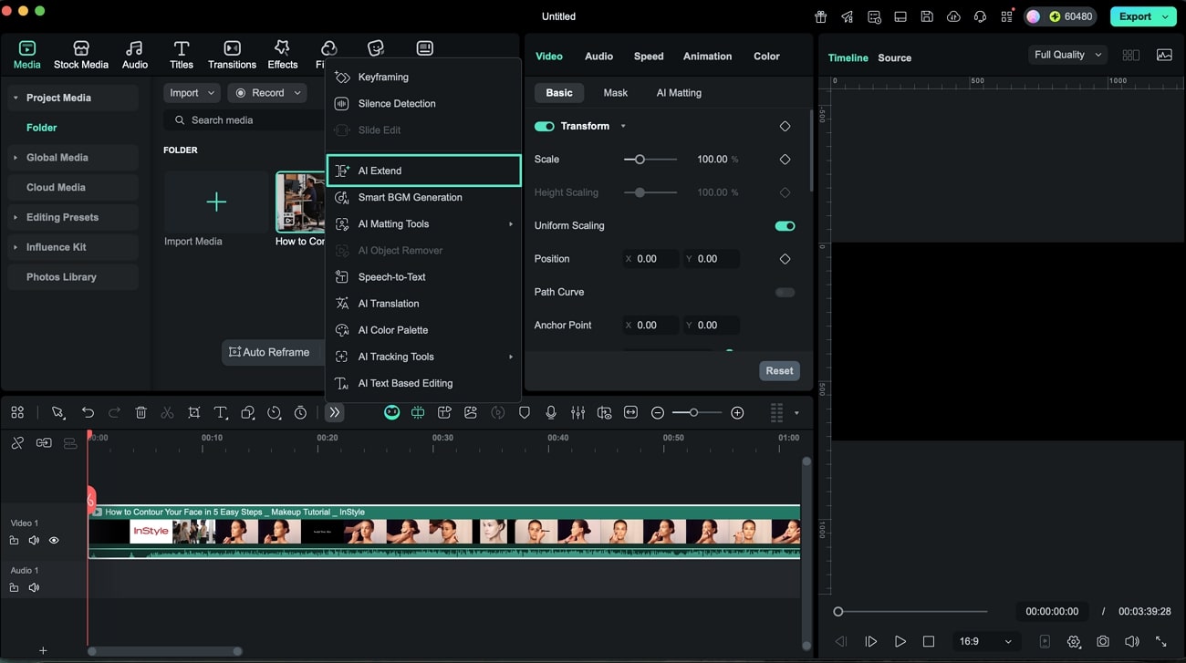 select feature from timeline