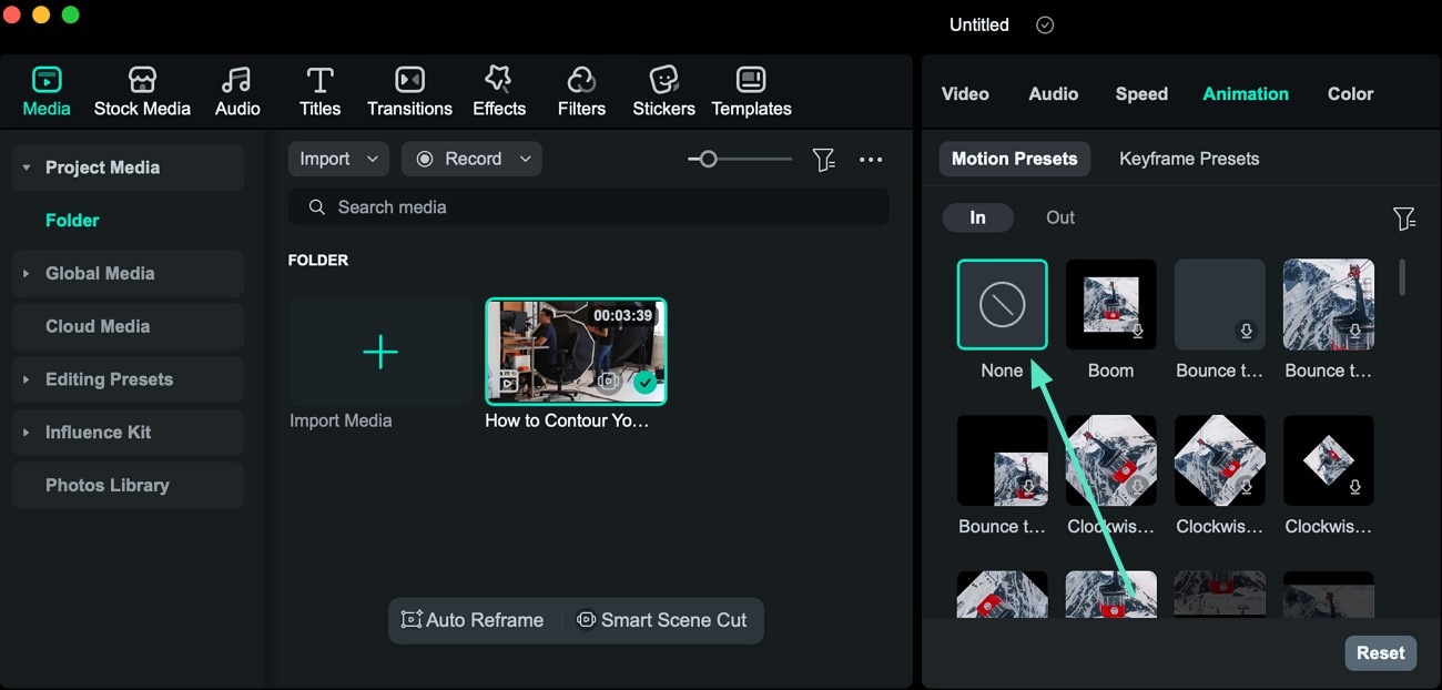 remove unwanted animation