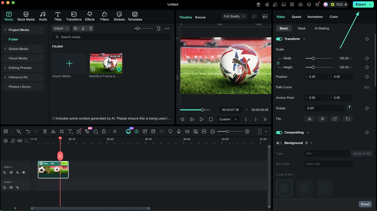 生成した動画をプレビューしてMacに保存する画面