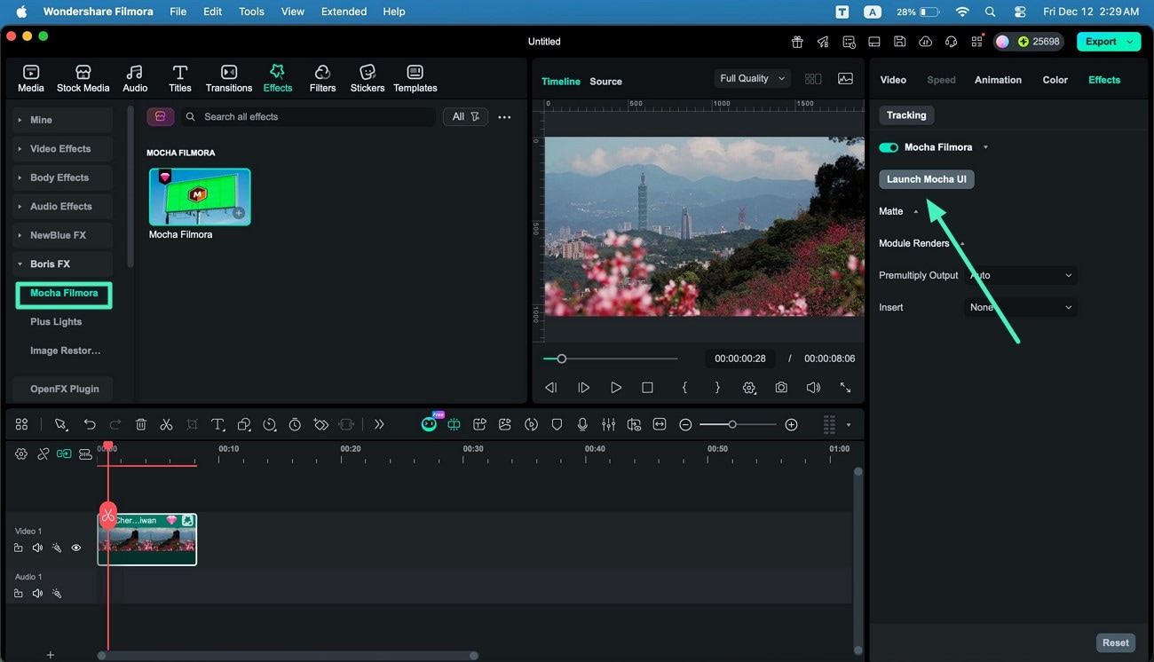 import video access mocha plugin