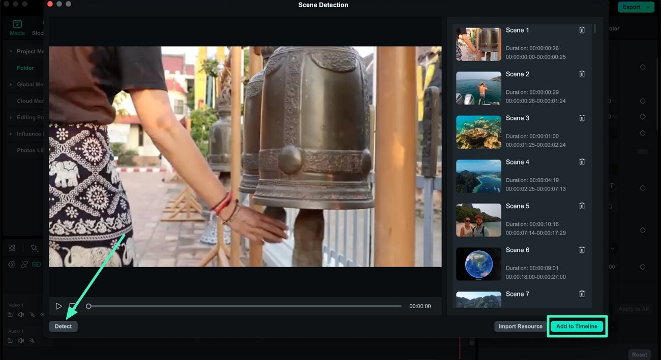 analyze video detect scenes mac
