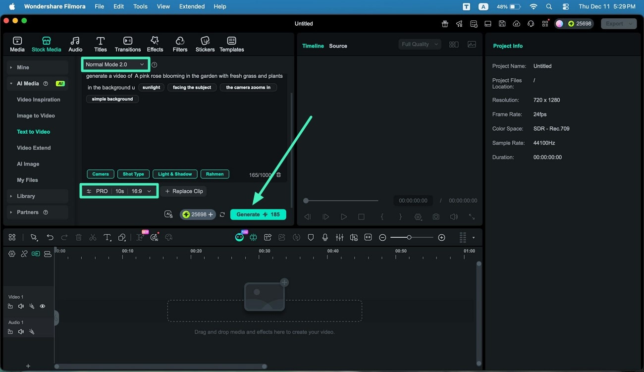 choose normal mode prompt