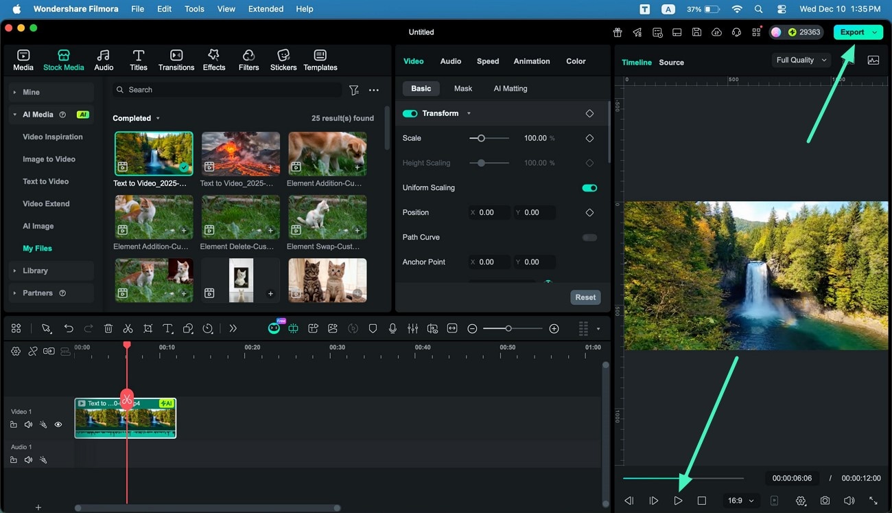 preview sora2 results export