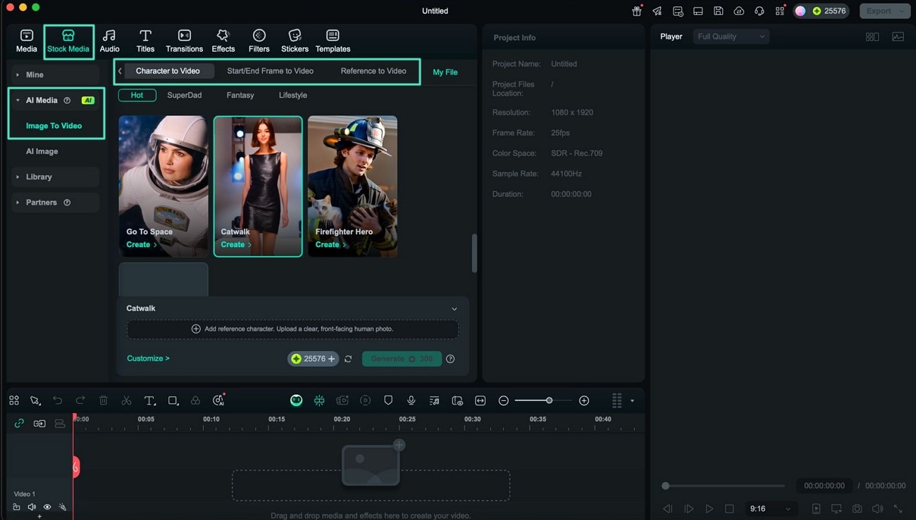 Locate Image to Video from startup page