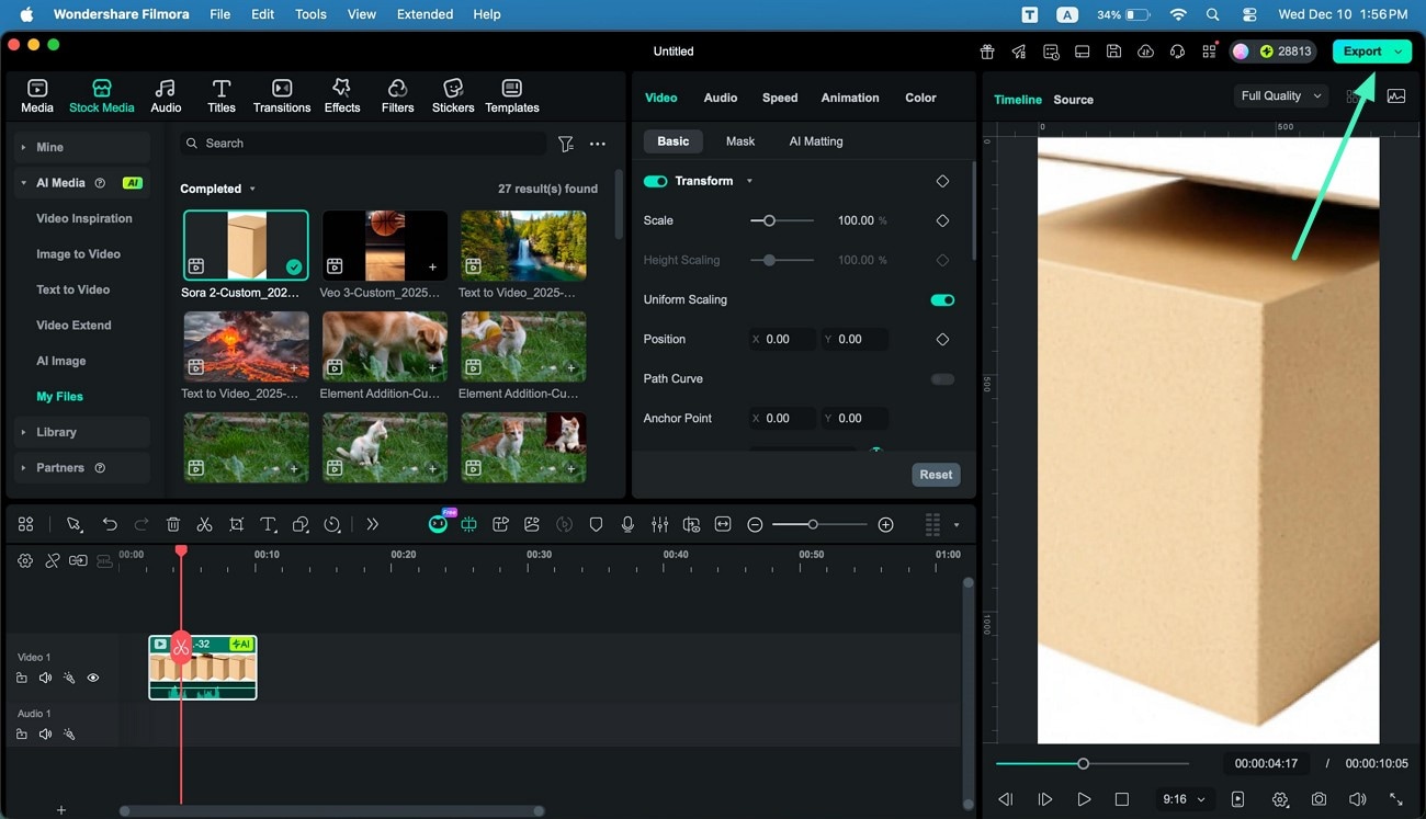 review output and adjust settings