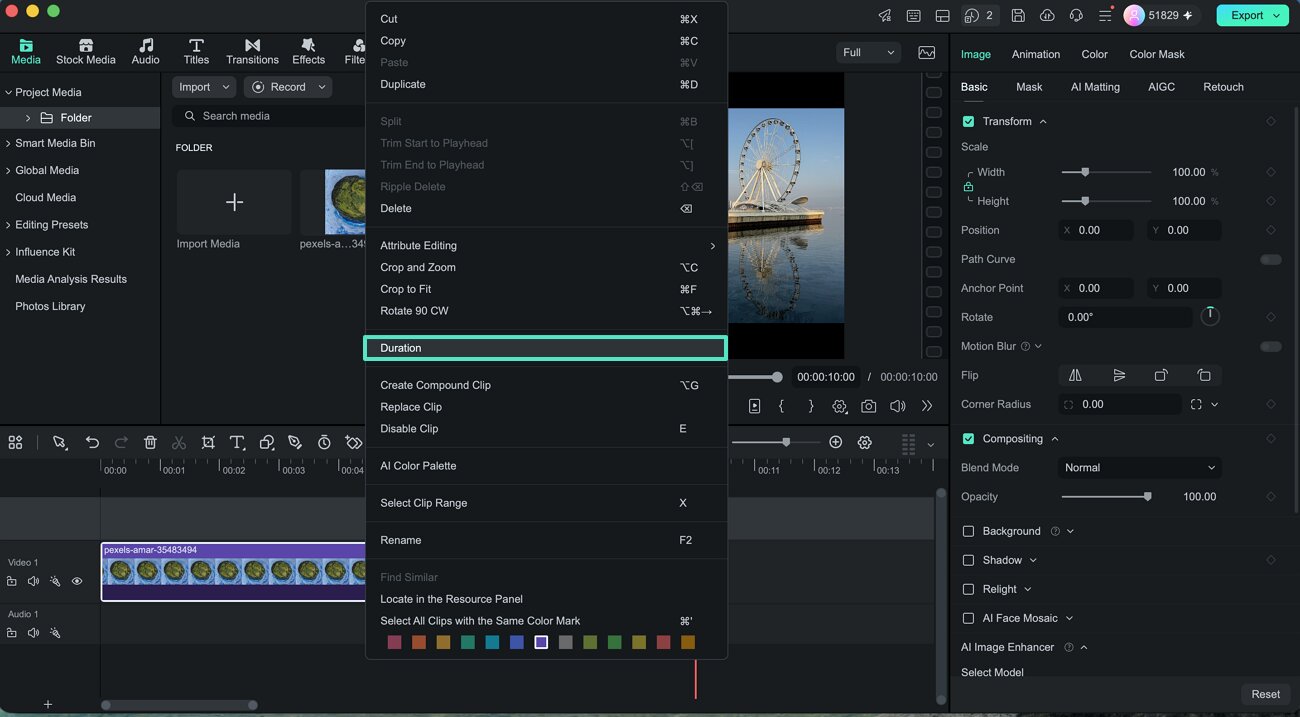 place image sequence timeline