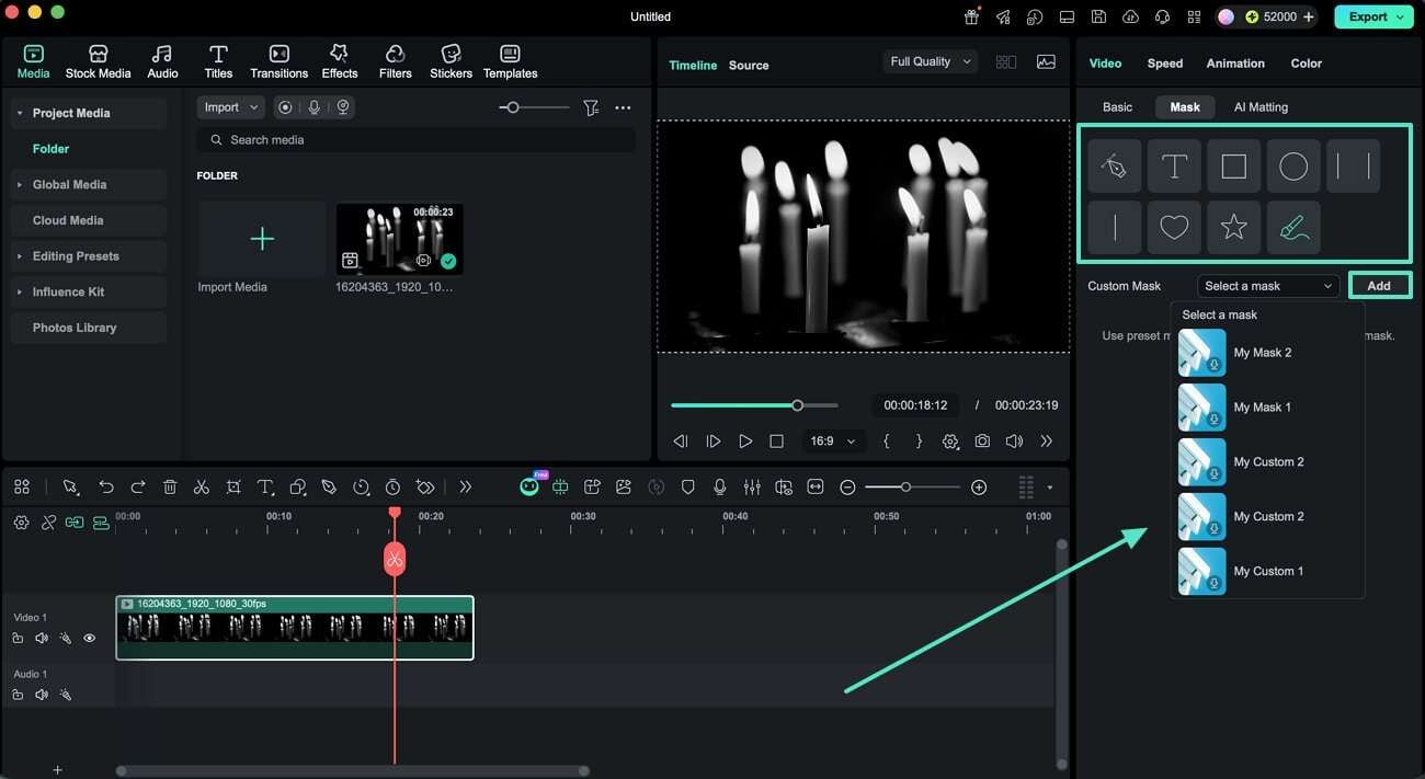 select mask layer