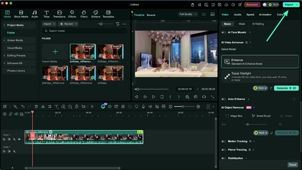 export video after removing subtitles