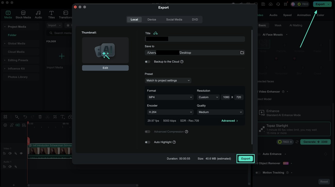 save video after preview