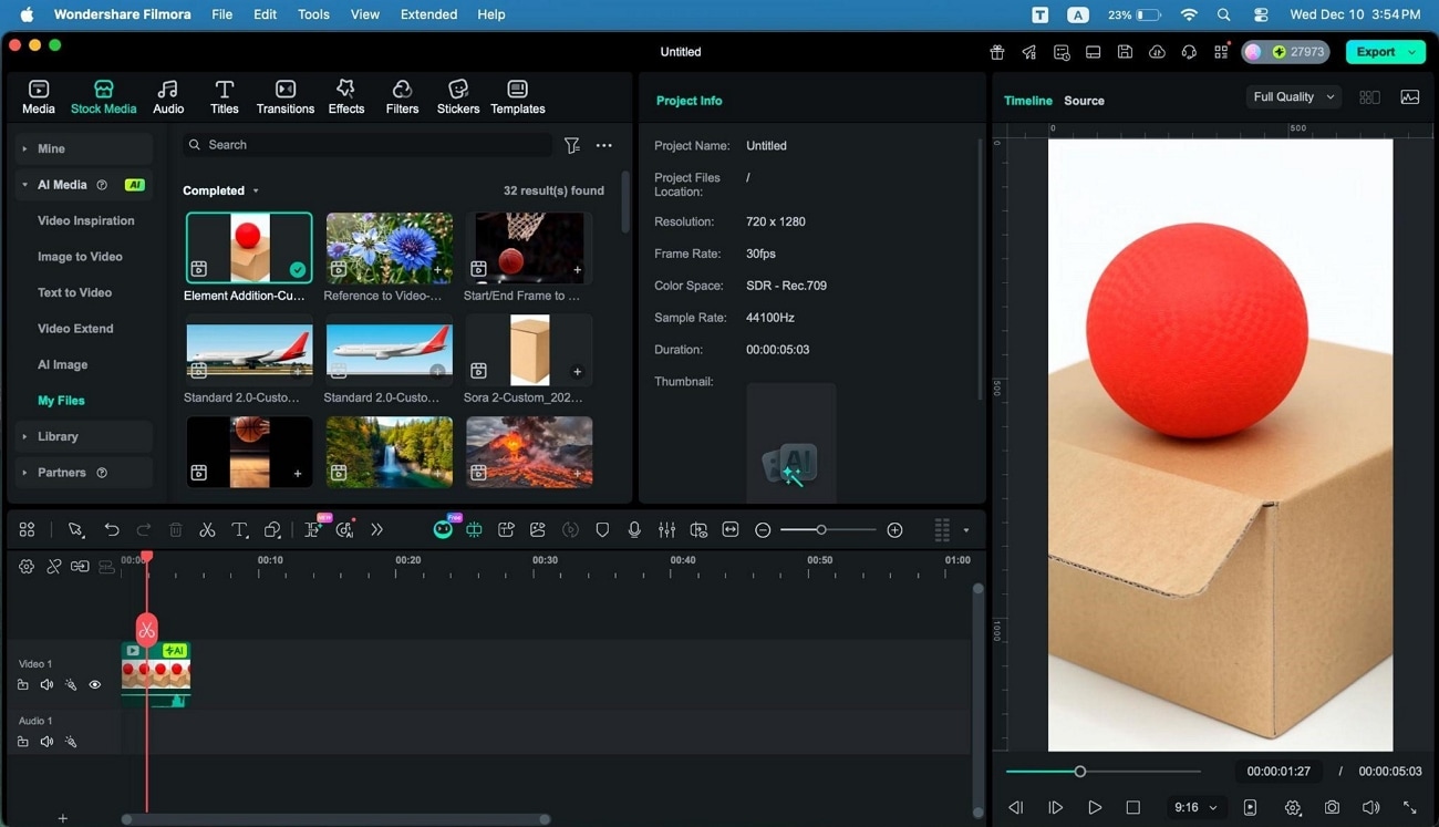 edit video then export