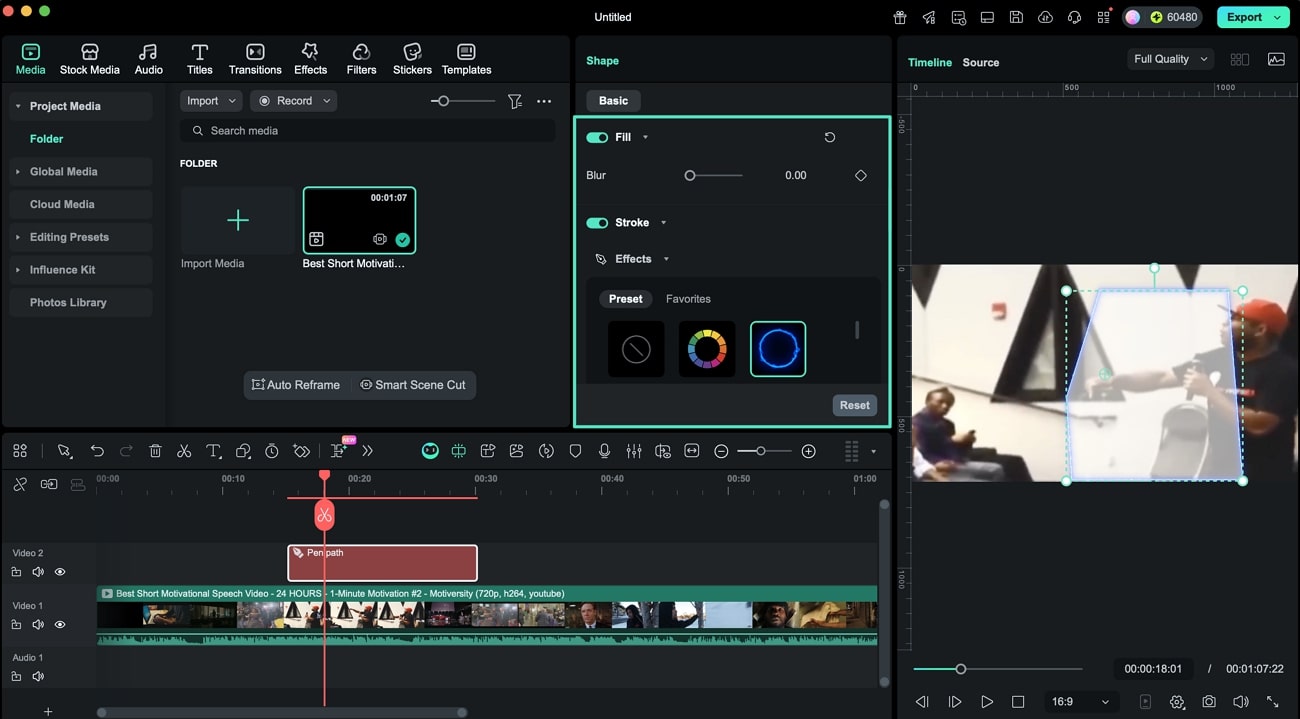 Füllung und Kontur konfigurieren