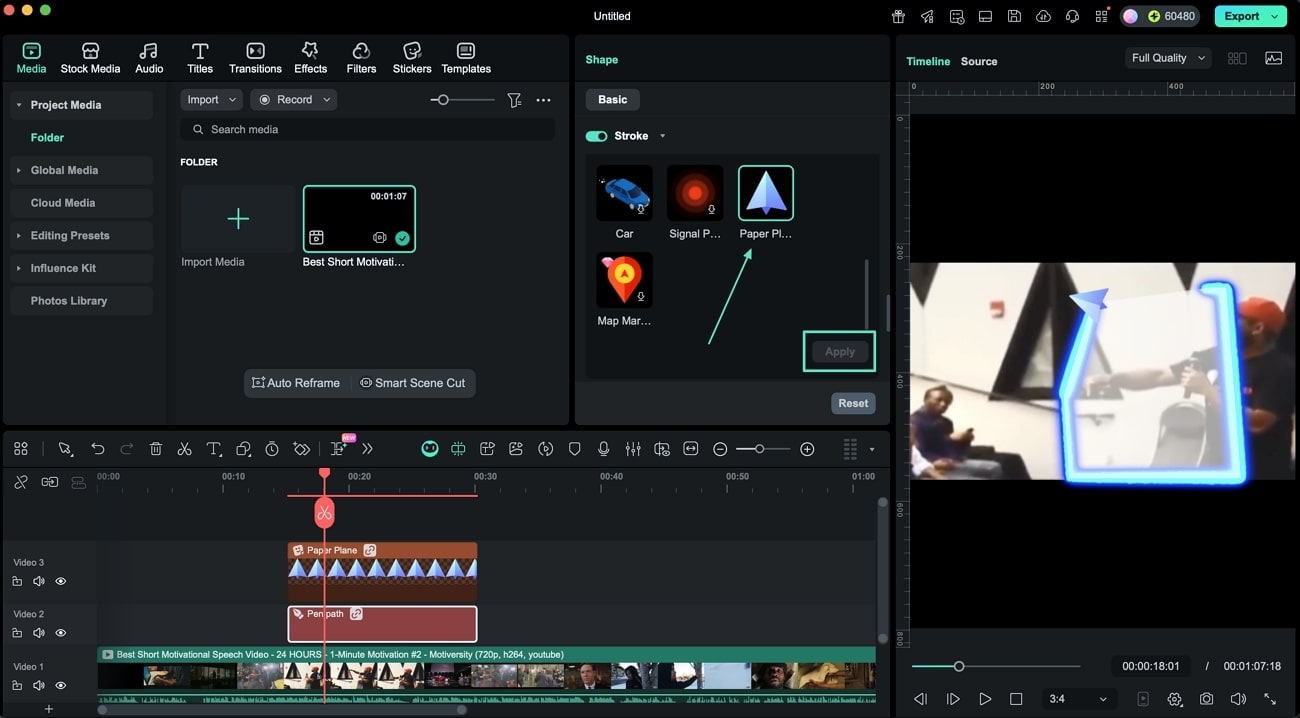 Animierten Pfadfolger hinzufügen