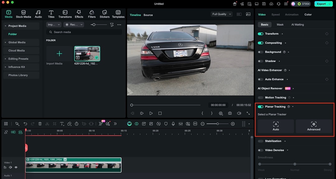planar tracker modes