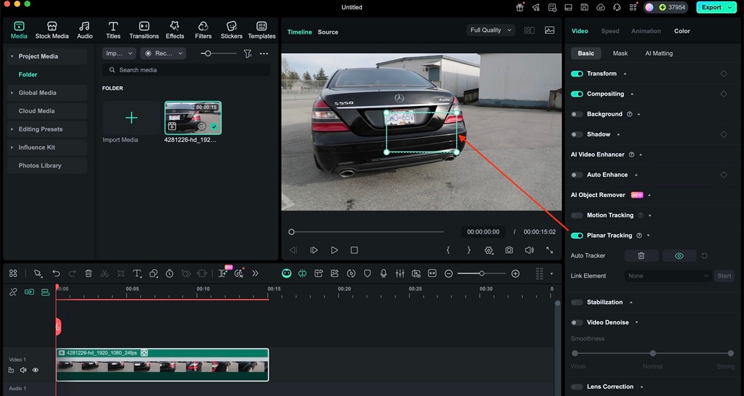 adjust the tracking points