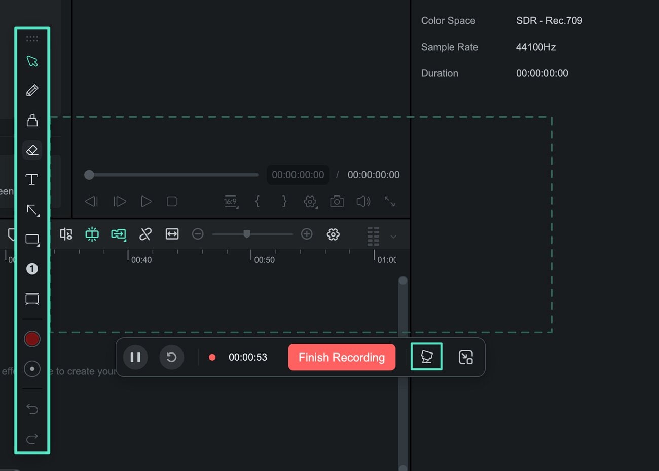 annotate the screen while recording