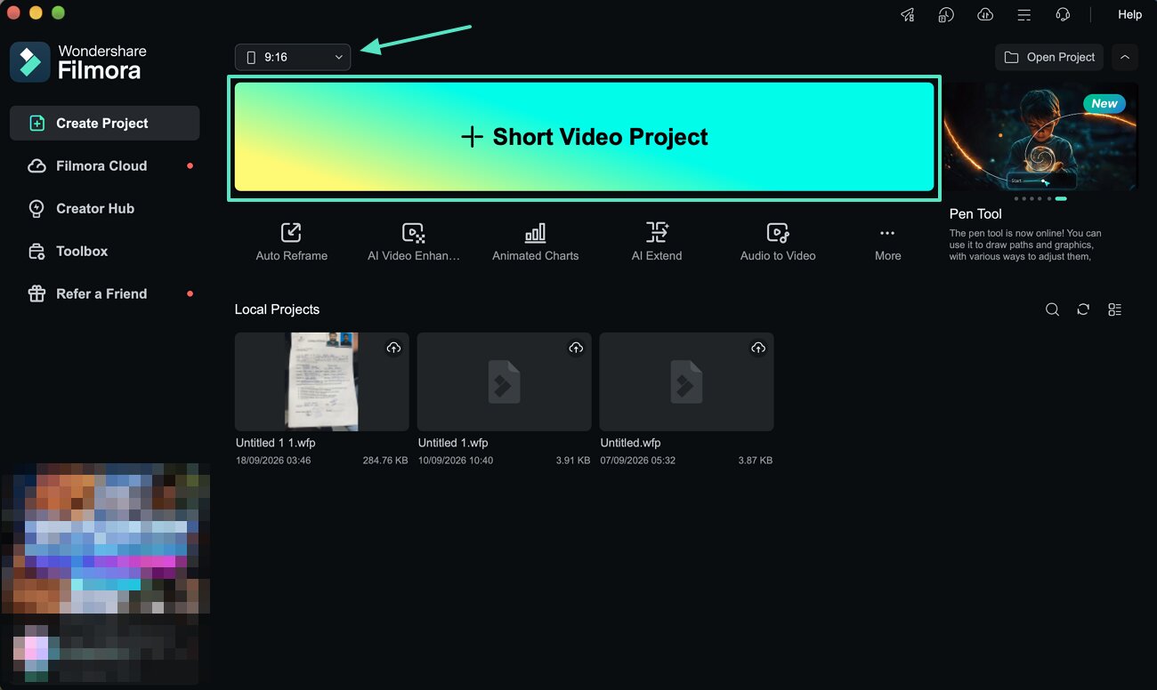 create project on mac