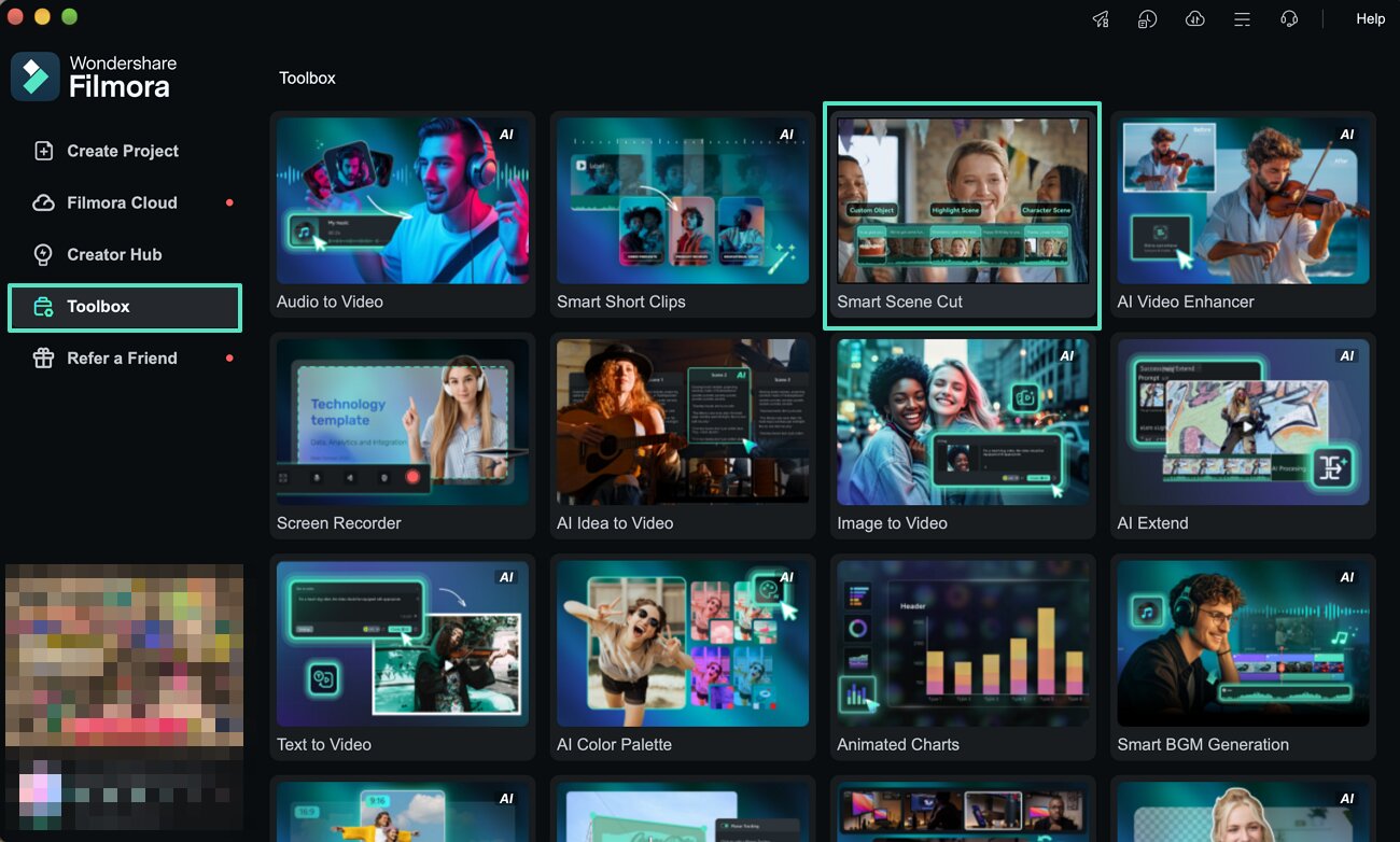access toolbox option