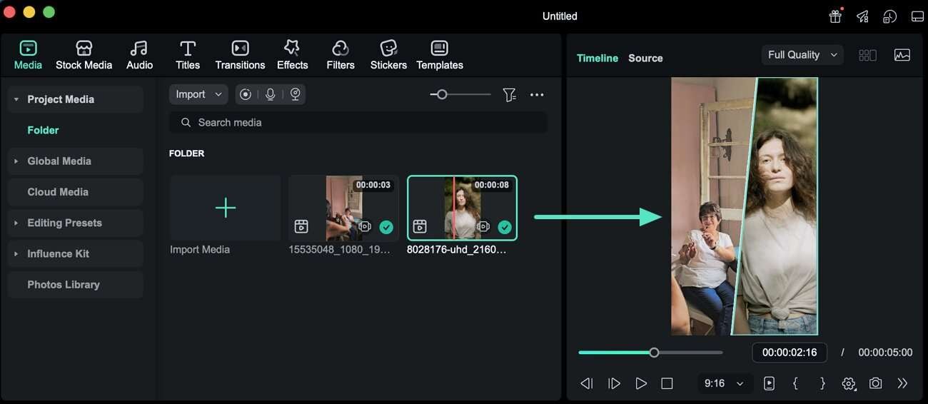 add videos to template mac