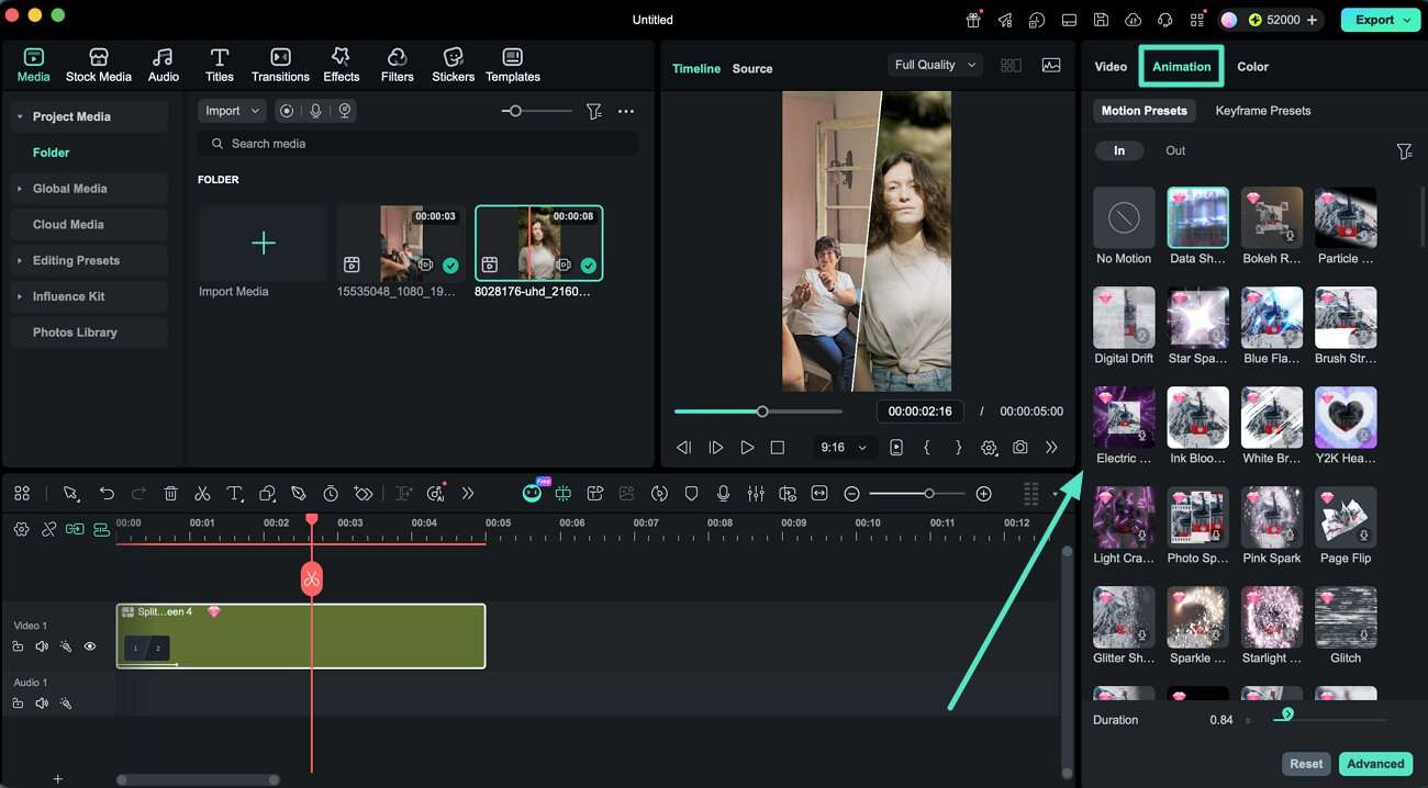 include animations in video mac