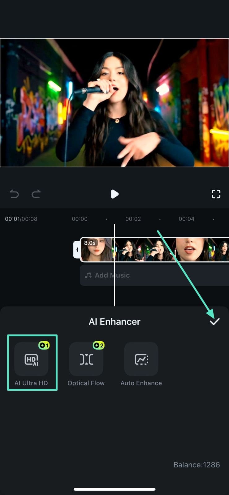 use ai ultra hd feature