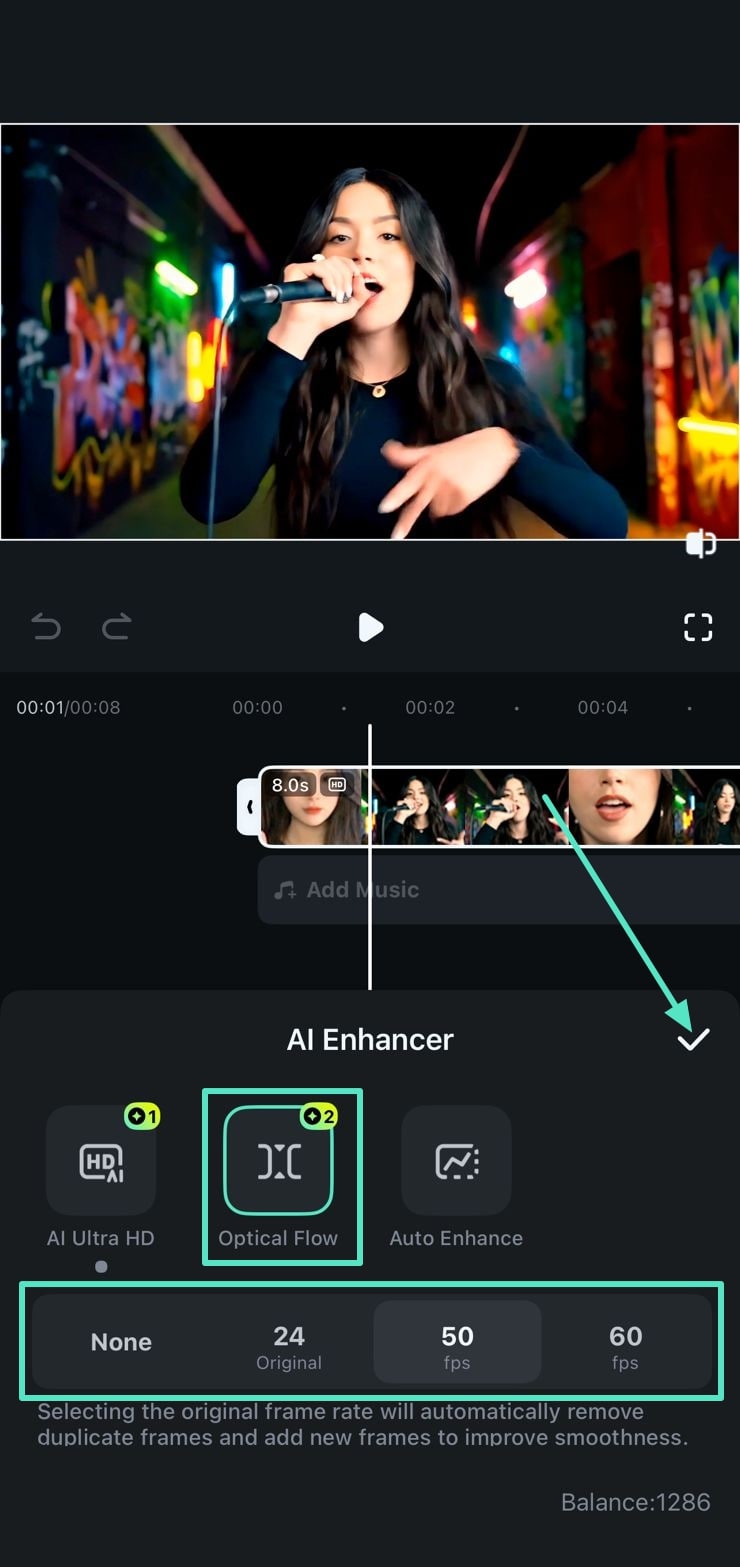 use optical flow feature