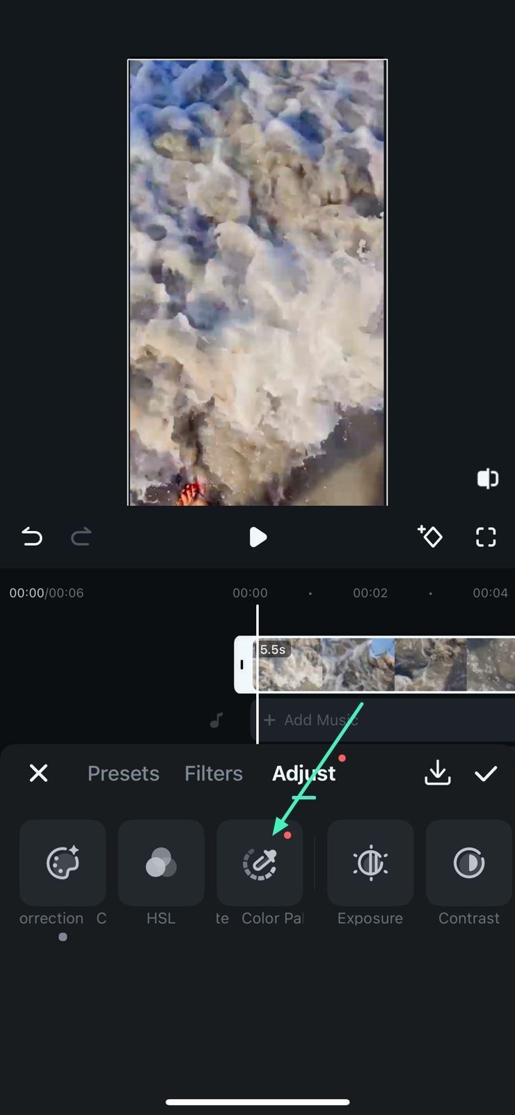 select color palette