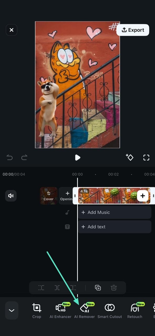access ai remover feature