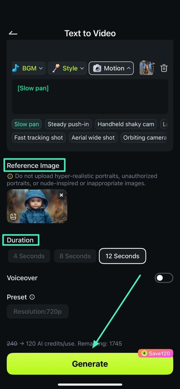 upload image set duration