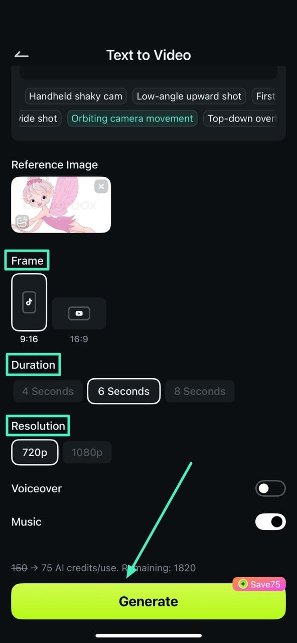 set specs and generate