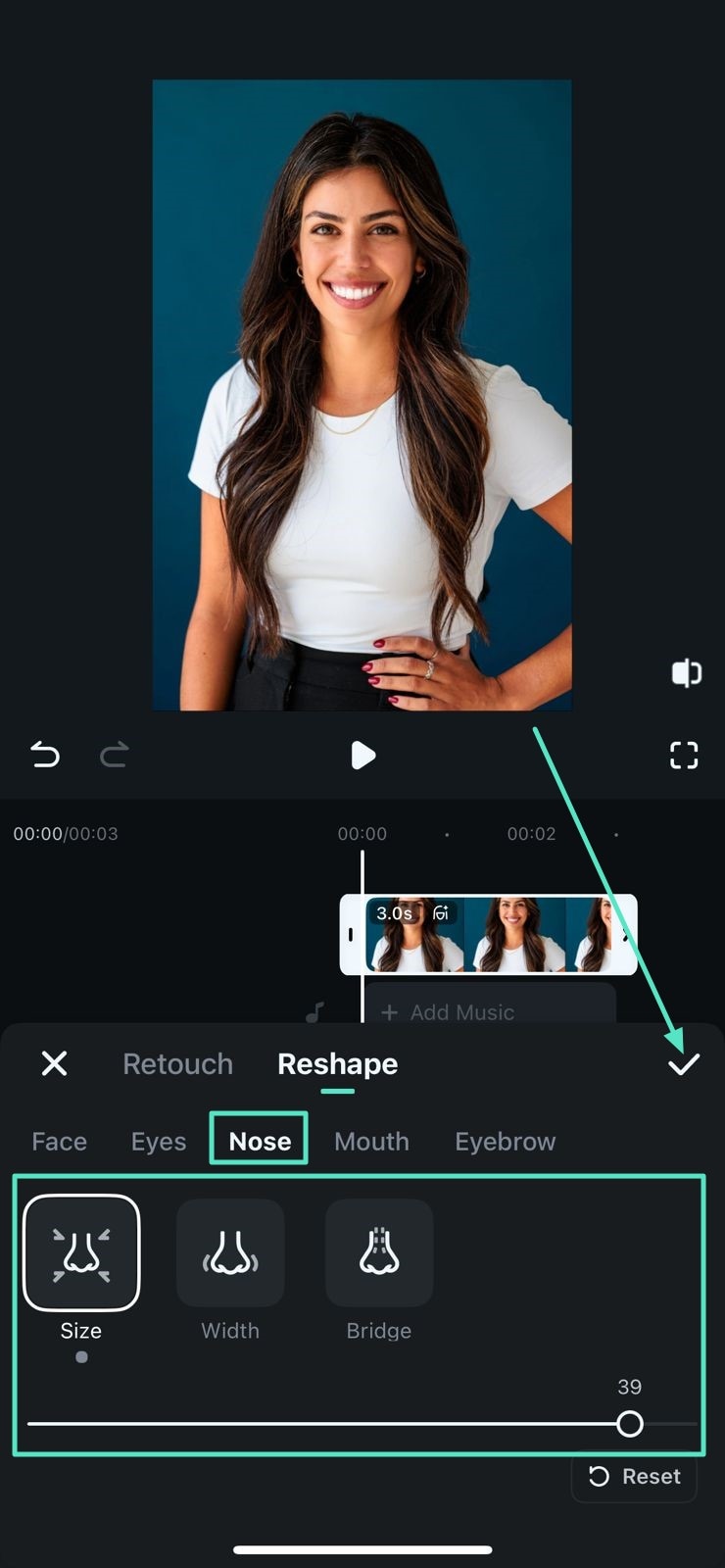 make changes to the nose
