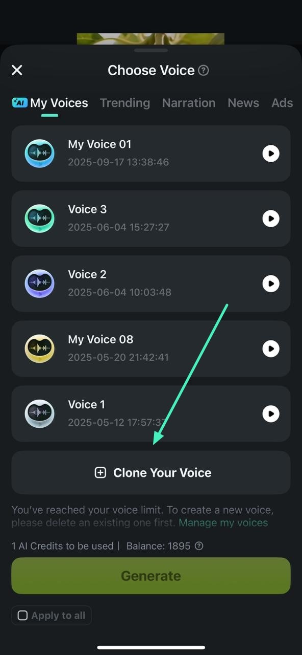 opt for voice cloning