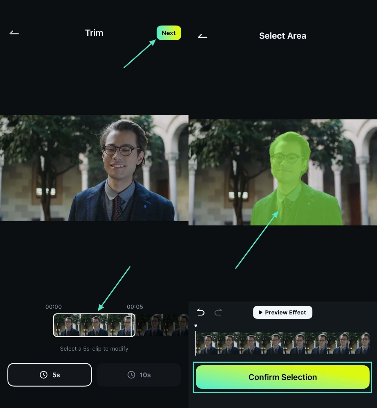 select subject to remove
