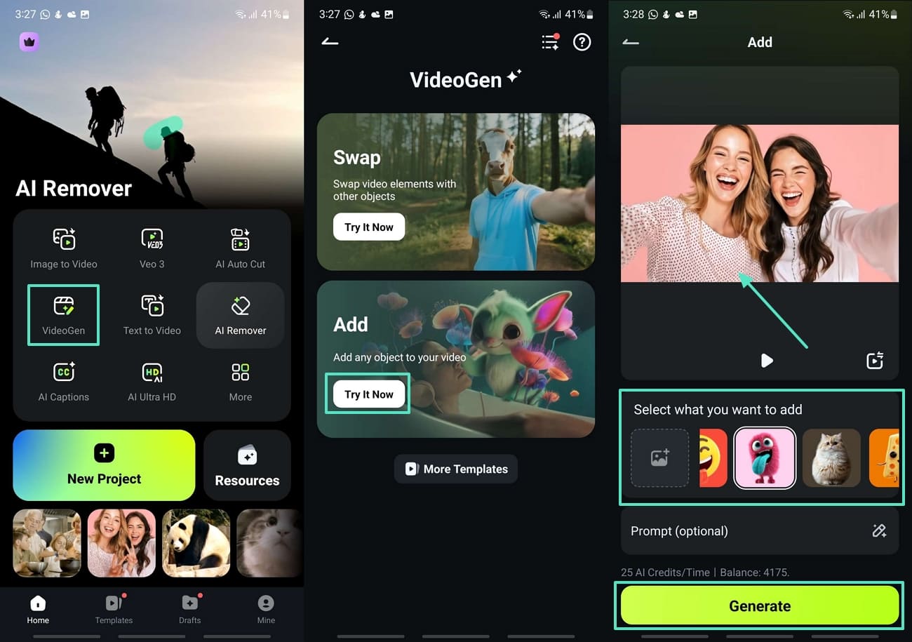 access videogen add video