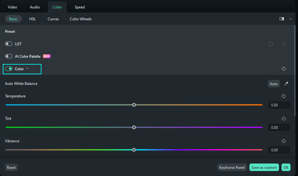 white balance for windows interface