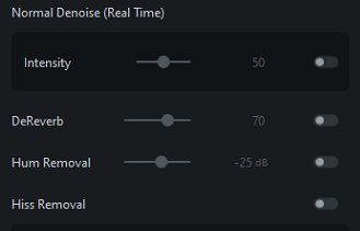 element to denoise filmora