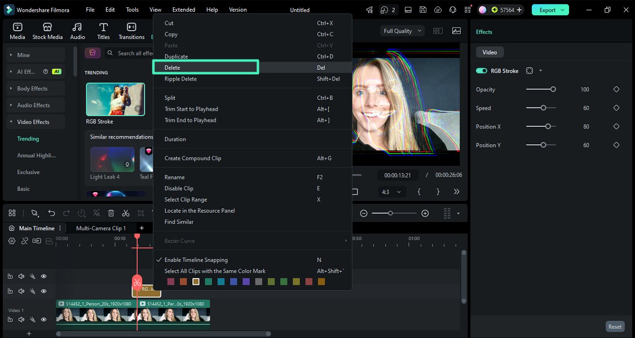 delete adjustment layer