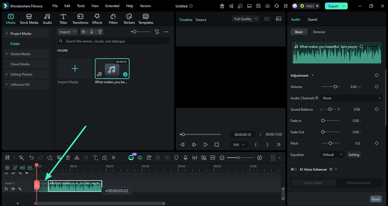 drag and stretch audio