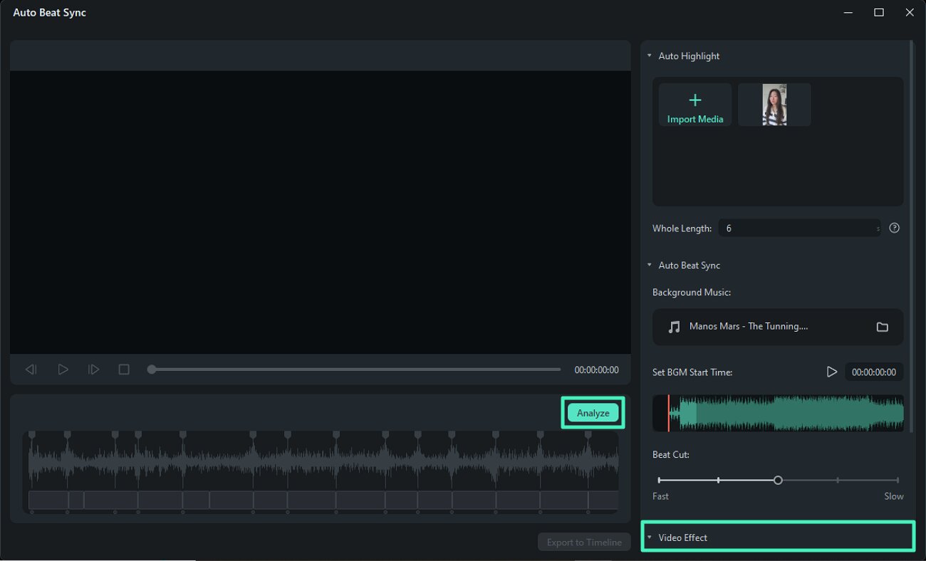 import media and analyze