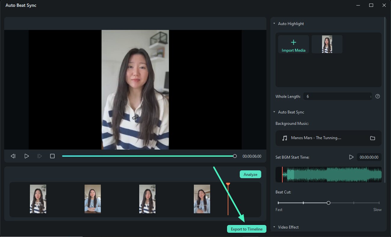 preview and export results