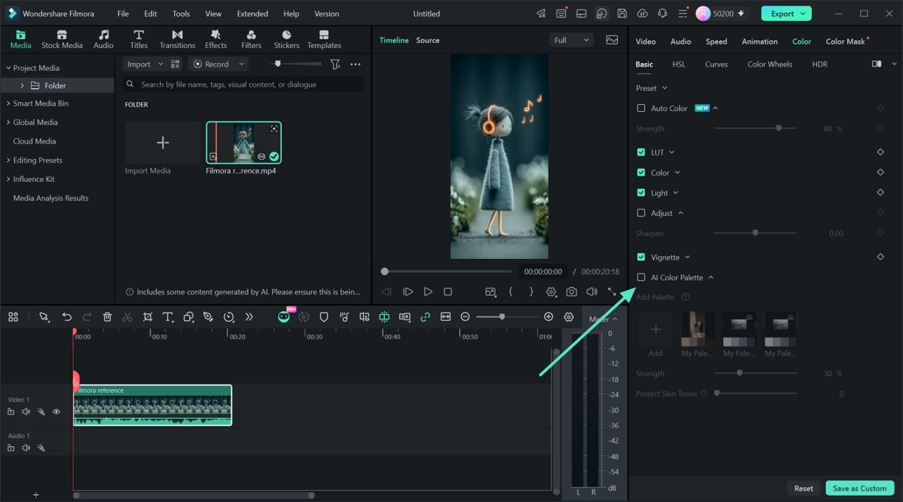 Turn off AI Color Palette