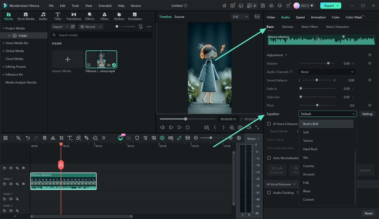 Toggle the Equalizer option