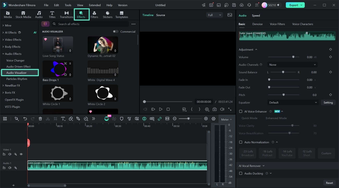 Select Audio Visualizer
