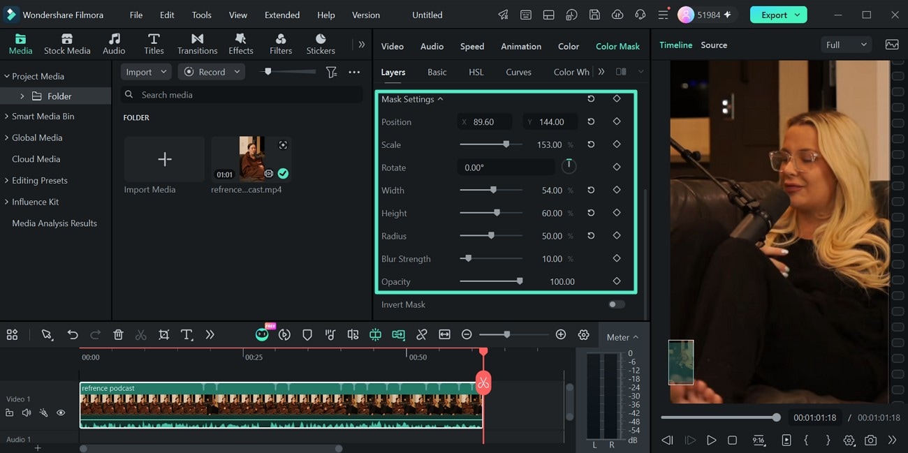 Add and refine mask