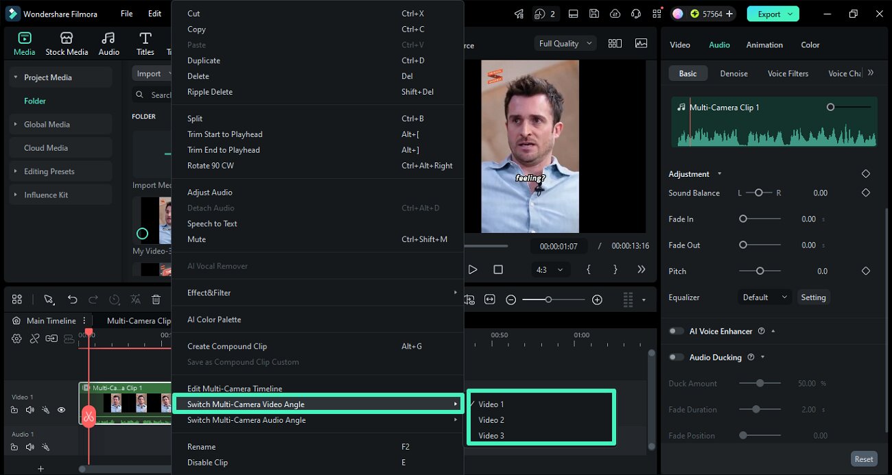 enable multicamera view preview