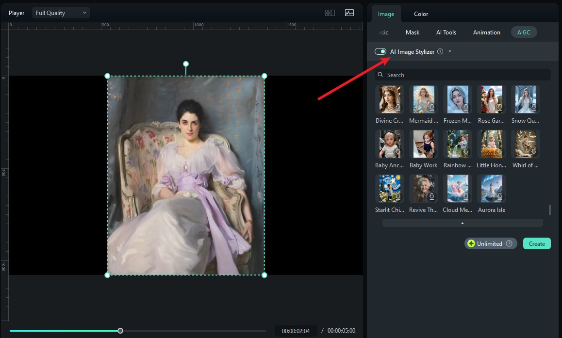 AI Image Stylizer Step 2